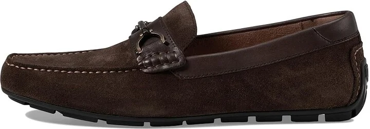 Florsheim Motor Moc Toe Bit Driver Men's Shoes Brown Suede : 9.5 W (3E), Leather - Image 6