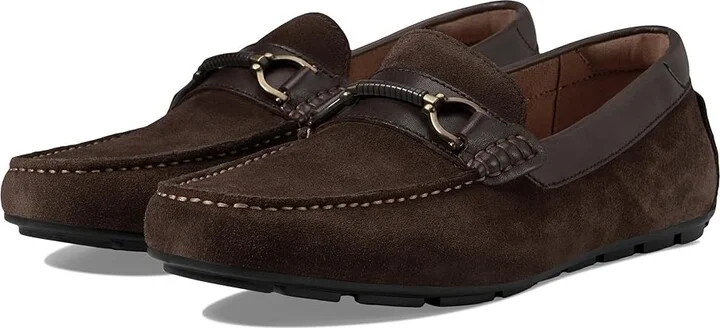 Florsheim Motor Moc Toe Bit Driver Men's Shoes Brown Suede : 9.5 W (3E), Leather