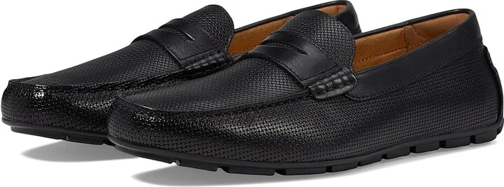 Florsheim Motor Moc Toe Penny Driver Men's Shoes Black : 12 W (3E), Leather