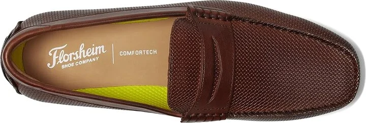 Florsheim Motor Moc Toe Penny Driver Men's Shoes Cognac : 9 M (D), Leather - Image 2