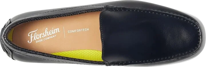 Florsheim Motor Moc Toe Venetian Driver Men's Shoes Black : 10 W (3E), Leather - Image 2