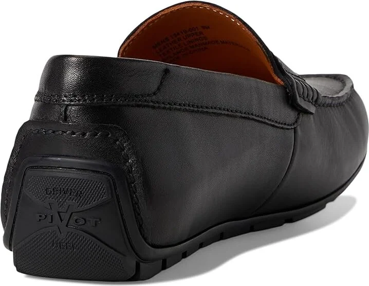 Florsheim Motor Smooth Moc Toe Penny Driver Men's Shoes Black : 9.5 W (3E), Leather - Image 4