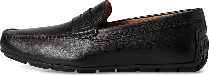 Florsheim Motor Smooth Moc Toe Penny Driver Men's Shoes Black : 9.5 W (3E), Leather - Image 6