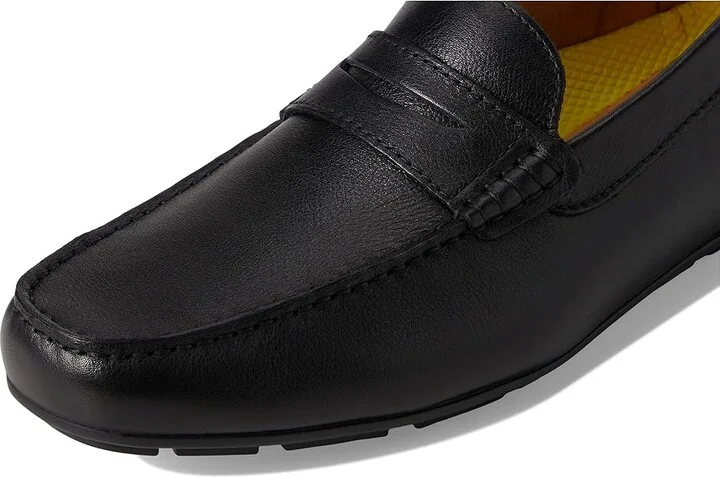 Florsheim Motor Smooth Moc Toe Penny Driver Men's Shoes Black : 9.5 W (3E), Leather - Image 7