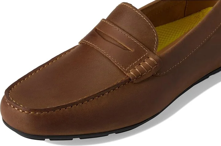 Florsheim Motor Smooth Moc Toe Penny Driver Men's Shoes Brown Crazy Horse : 10.5 W (3E), Leather - Image 7