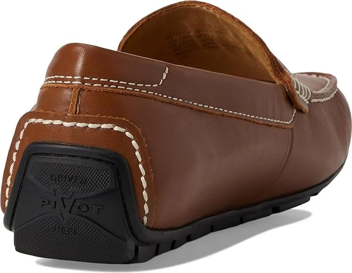 Florsheim Motor Smooth Moc Toe Penny Driver Men's Shoes Cognac : 8.5 M (D), Leather - Image 4