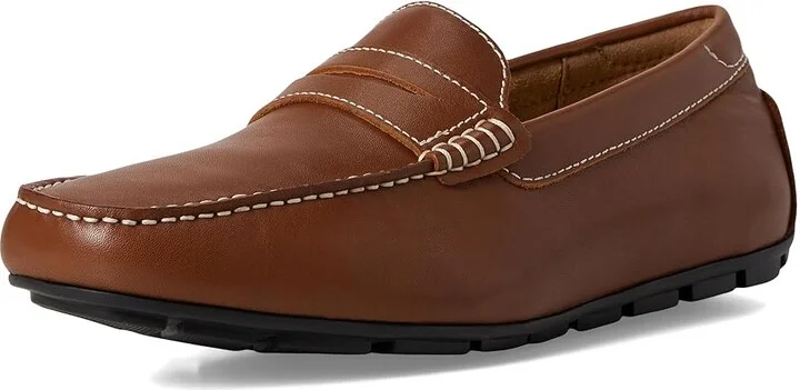 Florsheim Motor Smooth Moc Toe Penny Driver Men's Shoes Cognac : 8.5 M (D), Leather - Image 5