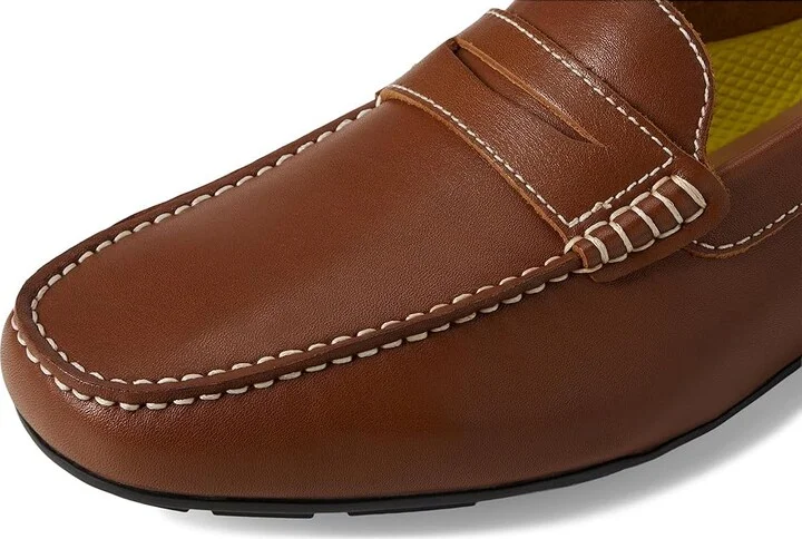 Florsheim Motor Smooth Moc Toe Penny Driver Men's Shoes Cognac : 8.5 M (D), Leather - Image 7