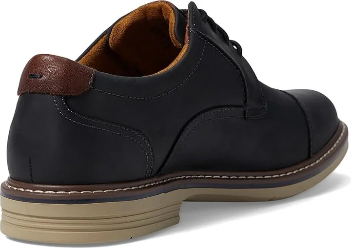 Florsheim Norwalk Cap Toe Oxford Men's Shoes Black Crazy Horse : 9 M (D), Leather - Image 4