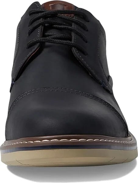 Florsheim Norwalk Cap Toe Oxford Men's Shoes Black Crazy Horse : 9 M (D), Leather - Image 5