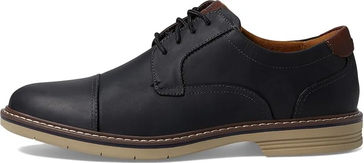 Florsheim Norwalk Cap Toe Oxford Men's Shoes Black Crazy Horse : 9 M (D), Leather - Image 6
