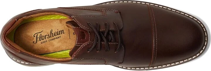 Florsheim Norwalk Cap Toe Oxford Men's Shoes Brown Crazy Horse : 9 M (D), Leather - Image 2