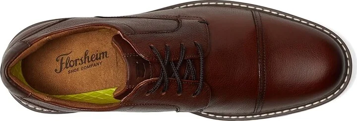 Florsheim Norwalk Cap Toe Oxford Men's Shoes Cognac Milled Leather : 7 M (D) - Image 2