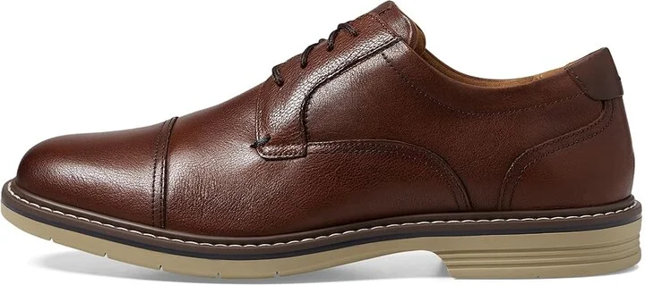 Florsheim Norwalk Cap Toe Oxford Men's Shoes Cognac Milled Leather : 7 M (D) - Image 6