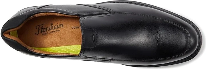 Florsheim Norwalk Moc Toe Slip-On Men's Lace Up Wing Tip Shoes Black : 13 W (3E), Leather - Image 2