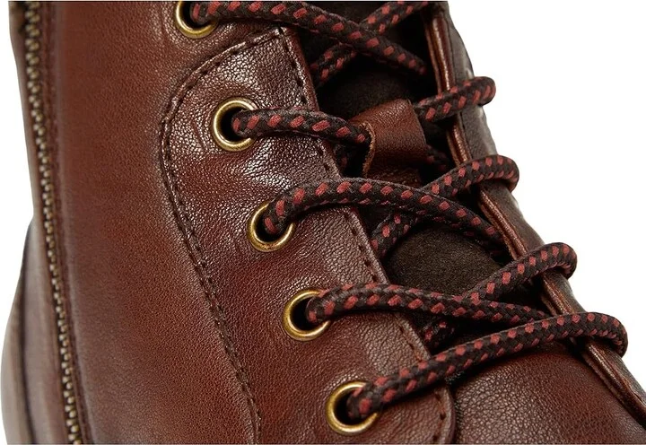 Florsheim Norwalk Plain Toe Lace-Up Boot Men's Shoes Cognac Smooth Leather : 7.5 M (D), Suede - Image 6