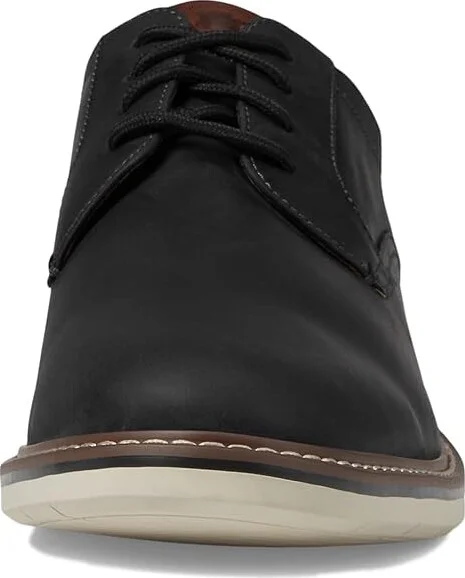 Florsheim Norwalk Plain Toe Oxford Men's Shoes Black Crazy Horse : 9 M (D), Leather - Image 5
