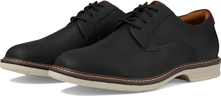 Florsheim Norwalk Plain Toe Oxford Men's Shoes Black Crazy Horse : 9 M (D), Leather