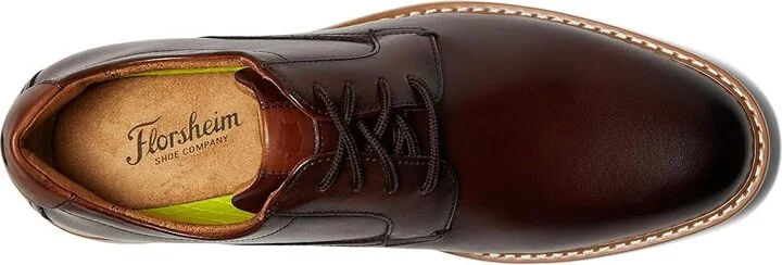 Florsheim Norwalk Plain Toe Oxford Men's Shoes Brown : 7.5 W (3E), Leather - Image 2