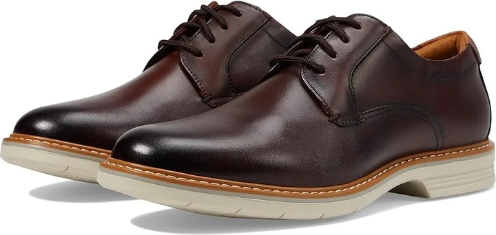 Florsheim Norwalk Plain Toe Oxford Men's Shoes Brown : 7.5 W (3E), Leather