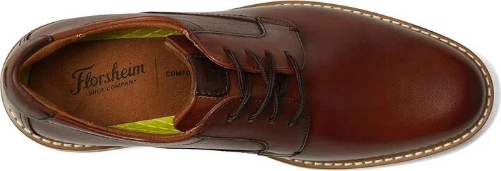 Florsheim Norwalk Plain Toe Oxford Men's Shoes Cognac : 7 M (D), Leather - Image 2