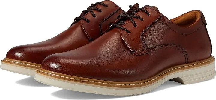 Florsheim Norwalk Plain Toe Oxford Men's Shoes Cognac : 7 M (D), Leather