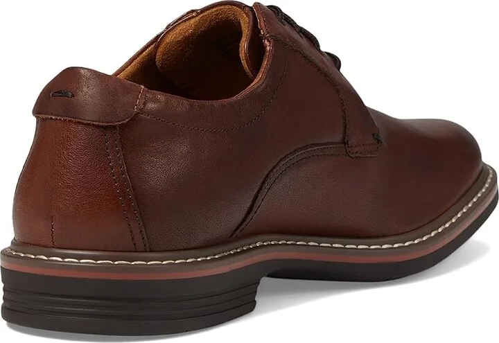 Florsheim Norwalk Plain Toe Oxford Men's Shoes Cognac Milled Leather : 9 M (D) - Image 4