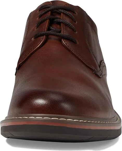 Florsheim Norwalk Plain Toe Oxford Men's Shoes Cognac Milled Leather : 9 M (D) - Image 5