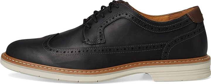 Florsheim Norwalk Wingtip Oxford Men's Lace Up Wing Tip Shoes Black Crazy Horse : 8 W (3E), Lace/Nubuck/Suede - Image 6