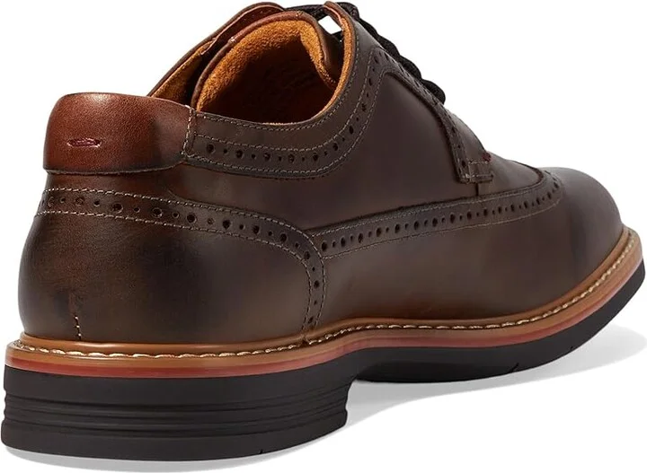 Florsheim Norwalk Wingtip Oxford Men's Lace Up Wing Tip Shoes Brown Crazy Horse : 9.5 M (D), Lace/Nubuck/Suede - Image 4