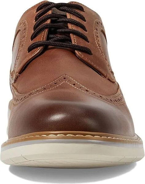 Florsheim Norwalk Wingtip Oxford Men's Lace Up Wing Tip Shoes Cognac : 9 W (3E), Lace/Nubuck/Suede - Image 5