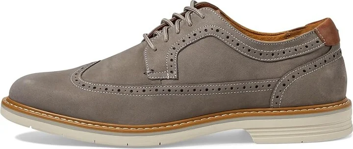 Florsheim Norwalk Wingtip Oxford Men's Lace Up Wing Tip Shoes Gray Nubuck : 9.5 W (3E), Lace/Nubuck/Suede - Image 6
