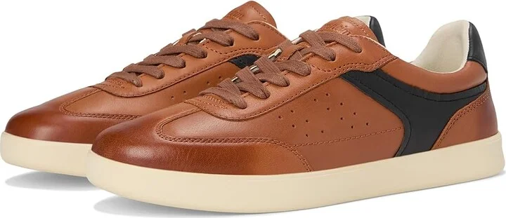 Florsheim Pace T-toe Lace Up Sneakers Men's Slip on Shoes Cognac : 12 M (D), Leather