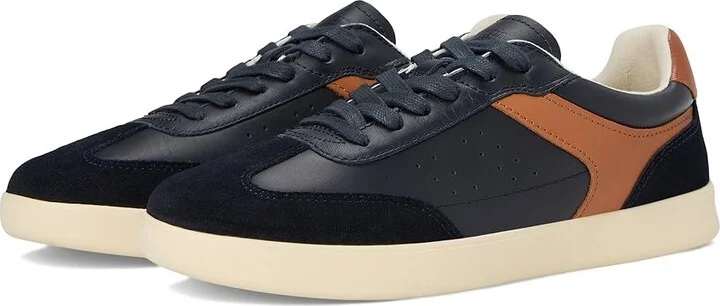 Florsheim Pace T-toe Lace Up Sneakers Men's Slip on Shoes Navy : 10 M (D), Leather
