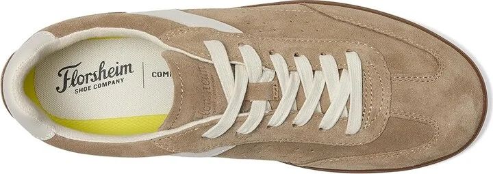 Florsheim Pace T-toe Lace Up Sneakers Men's Slip on Shoes Taupe : 11.5 M (D), Leather - Image 2