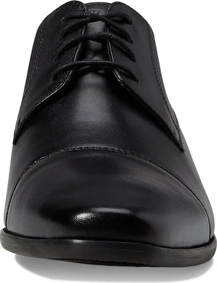 Florsheim Postino Cap Toe Oxford Men's Lace Up Cap Toe Shoes Black Smooth/Perf : 7 D (M), Leather - Image 6