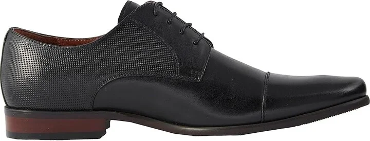 Florsheim Postino Cap Toe Oxford Men's Lace Up Cap Toe Shoes Black Smooth/Perf : 7 D (M), Leather - Image 8