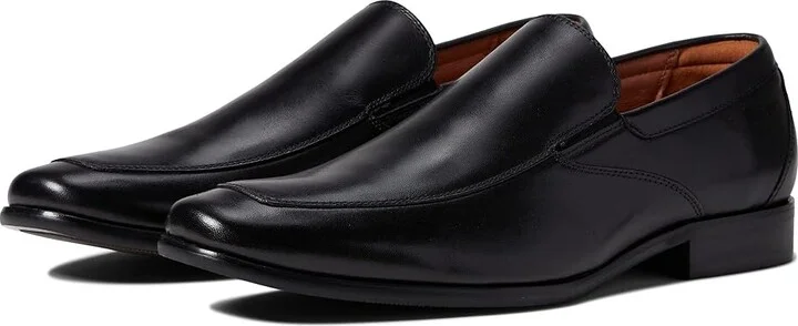 Florsheim Postino Moc Toe Venetian Slip-On Men's Shoes Black Smooth : 11.5 D (M), Leather