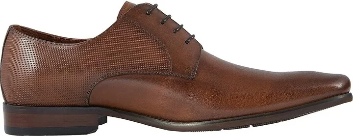 Florsheim Postino Plain Toe Oxford Men's Plain Toe Shoes Cognac Smooth/Perf : 9.5 D (M), Leather - Image 8