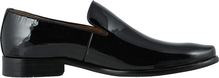 Florsheim Postino Plain Toe Slip-On Men's Shoes Black Patent : 7 D (M), Leather - Image 8