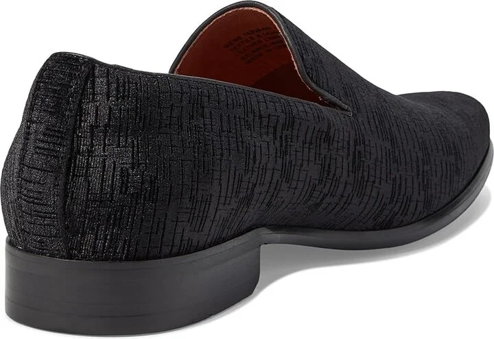 Florsheim Postino Plain Toe Velvet Slip-On Men's Lace Up Wing Tip Shoes Black : 14 M (D), Leather/Velvet - Image 4