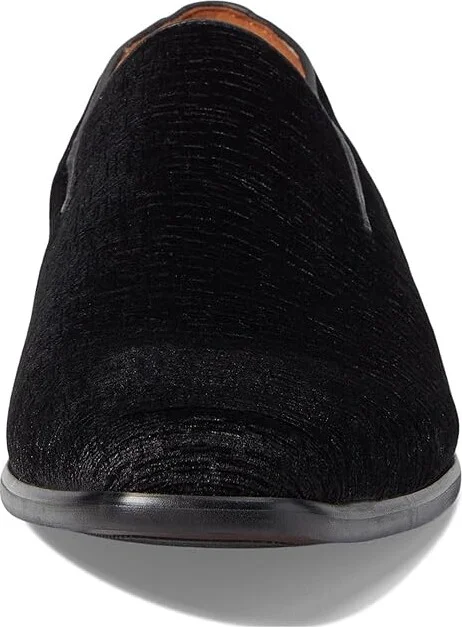 Florsheim Postino Plain Toe Velvet Slip-On Men's Lace Up Wing Tip Shoes Black : 14 M (D), Leather/Velvet - Image 5