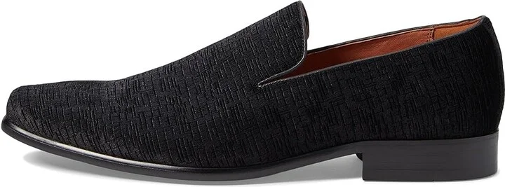 Florsheim Postino Plain Toe Velvet Slip-On Men's Lace Up Wing Tip Shoes Black : 14 M (D), Leather/Velvet - Image 6