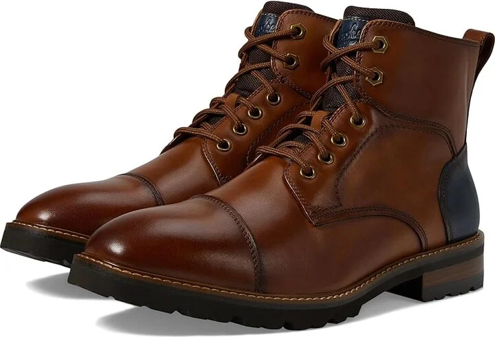Florsheim Renegade Cap Toe Boot Men's Boots Cognac : 9 M (D), Leather