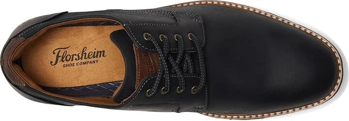 Florsheim Renegade Plain Toe Oxford Men's Lace Up Wing Tip Shoes Black Crazy Horse : 11 M (D), Leather - Image 2