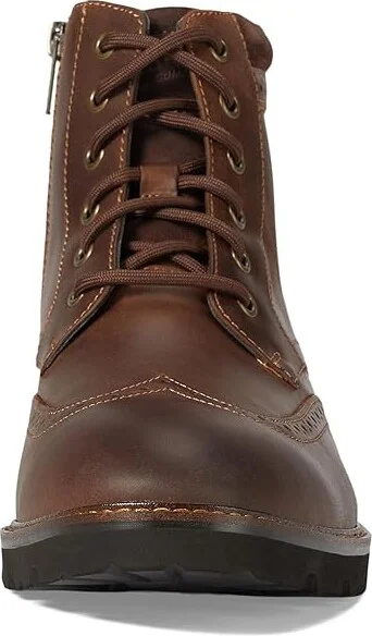 Florsheim Renegade Wing Tip Lace-Up Boot Men's Lace Up Wing Tip Shoes Brown Crazy Horse : 13 M (D), Leather - Image 2