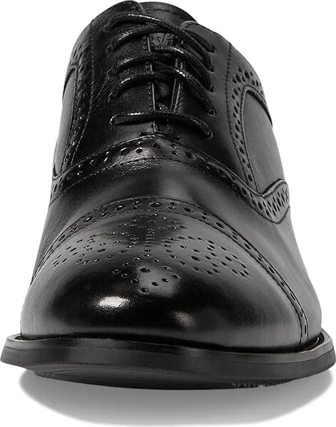 Florsheim Rucci Cap Toe Bal Oxford Men's Lace Up Wing Tip Shoes Black : 9 M (D), Leather - Image 5