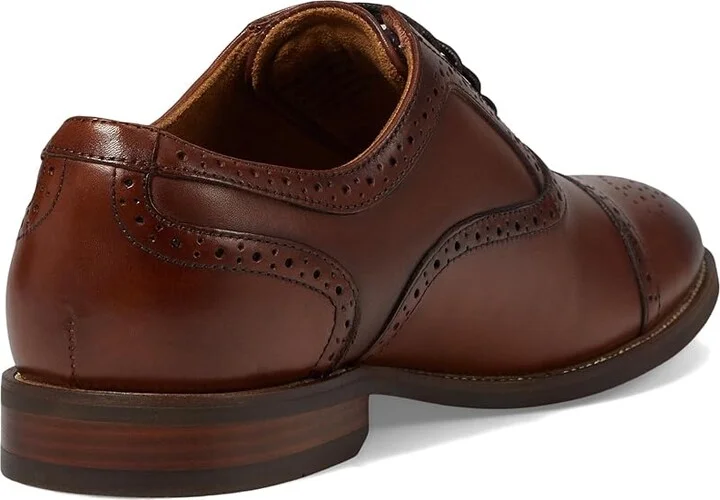 Florsheim Rucci Cap Toe Bal Oxford Men's Lace Up Wing Tip Shoes Cognac : 10 M (D), Leather - Image 4
