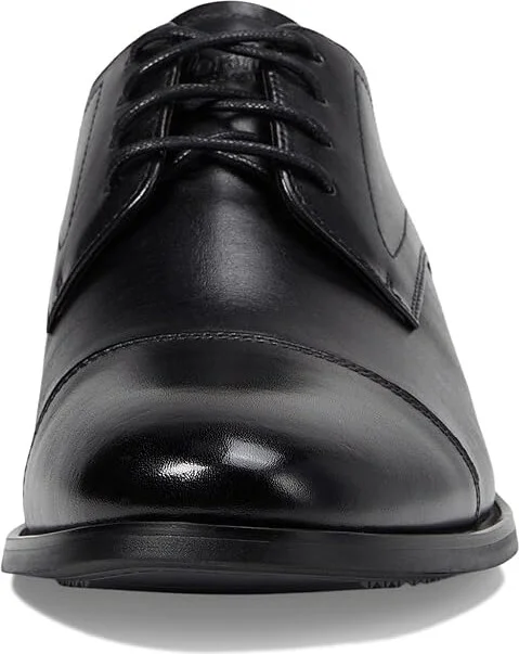 Florsheim Rucci Cap Toe Oxford Men's Shoes Black/Black Sole : 10 W (3E), Leather - Image 5