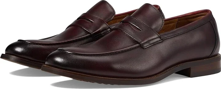 Florsheim Rucci Moc Toe Penny Loafer Men's Lace Up Wing Tip Shoes Burgundy : 7 W (3E), EVA/Leather/Rubber